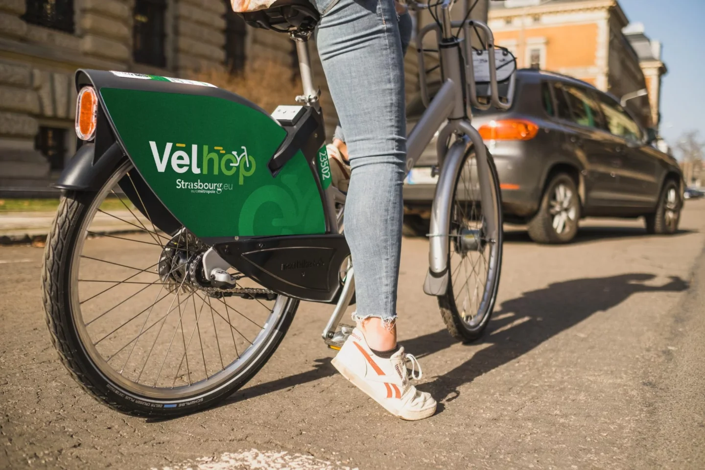 Vue d'arrière d'un vélo - Vélhop