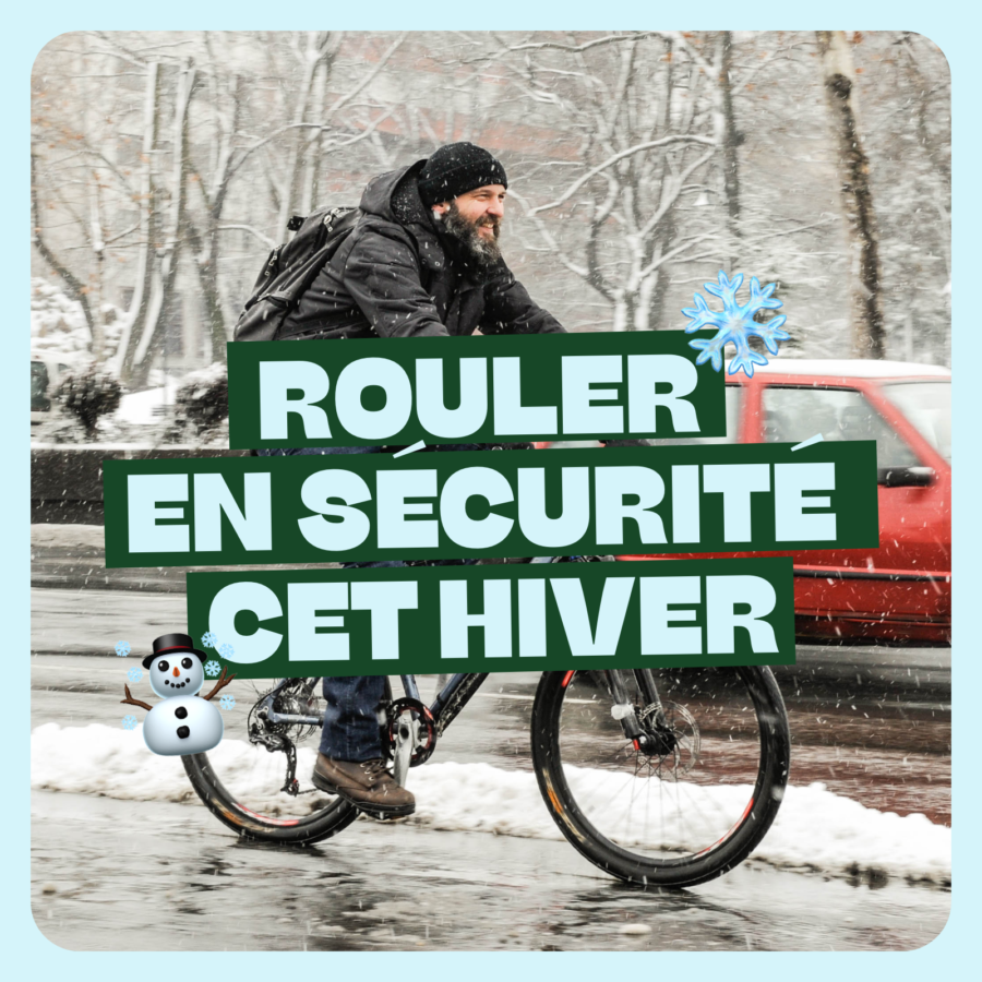 Faire du vélo en sécurité cet hiver