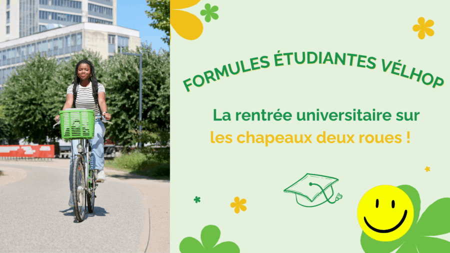 Formules Étudiantes Vélhop : les bons plans pour la rentrée !