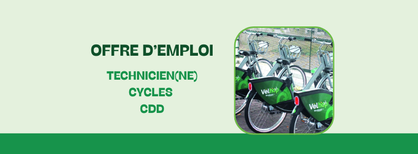 Offre d’emploi : Technicien(ne) cycles – CDD