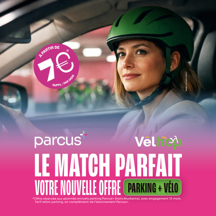 Offre combinée Vélhop x Parcus +